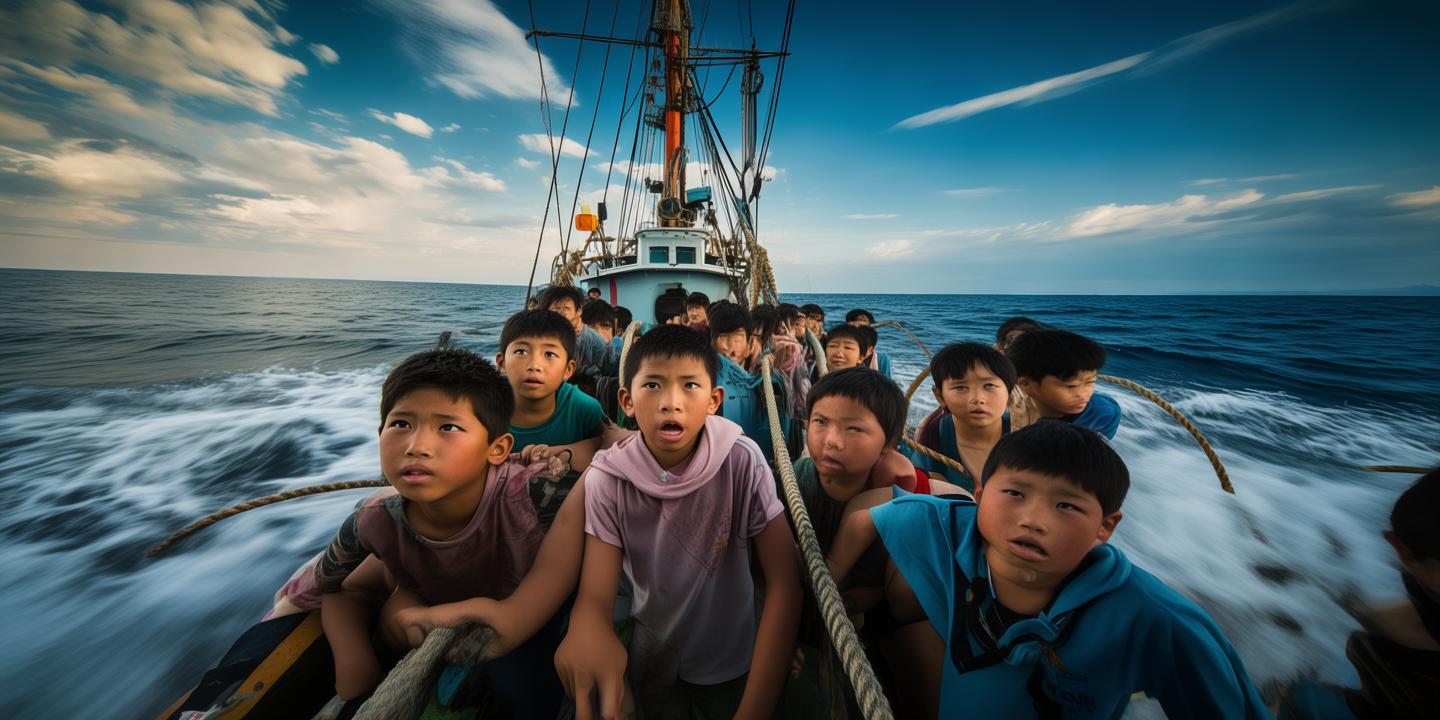 黄骅渔民子女航海夏令营,贫困生随科考船探秘渤海